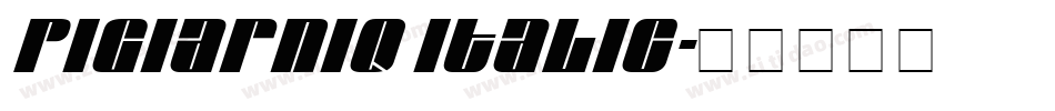 Pigiarniq Italic字体转换